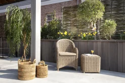 Tables|Tables<Flamant HILLS, bout de canapé de jardin Brun