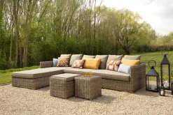Banquettes|Fauteuils<Flamant HILLS, canapé de jardin, avec coussin + pouf Brun