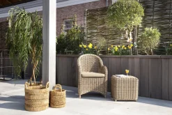 Chaises|Chaises<Flamant HILLS, fauteuil de jardin, avec coussin Brun
