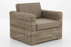 Banquettes|Fauteuils<Flamant HILLS, fauteuil de jardin, avec coussin Brun