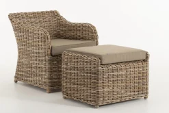 Banquettes|Fauteuils<Flamant HILLS, fauteuil de jardin, avec coussin Brun