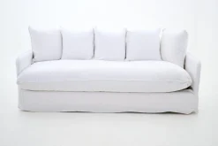 Canapés|Sièges<Flamant HIRA, canapé, , lin, 1 coussin de siège Blanc