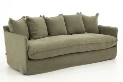 Canapés|Sièges<Flamant HIRA, canapé, , lin, 1 coussin de siège Vert
