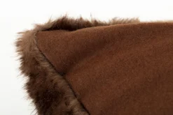 Coussins Décoratifs|Coussins Décoratifs<Flamant HIROM, coussin, fausse fourrure Brun