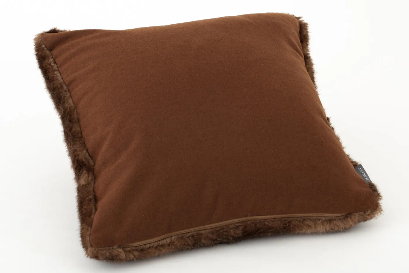 Coussins Décoratifs|Coussins Décoratifs<Flamant HIROM, coussin, fausse fourrure Brun