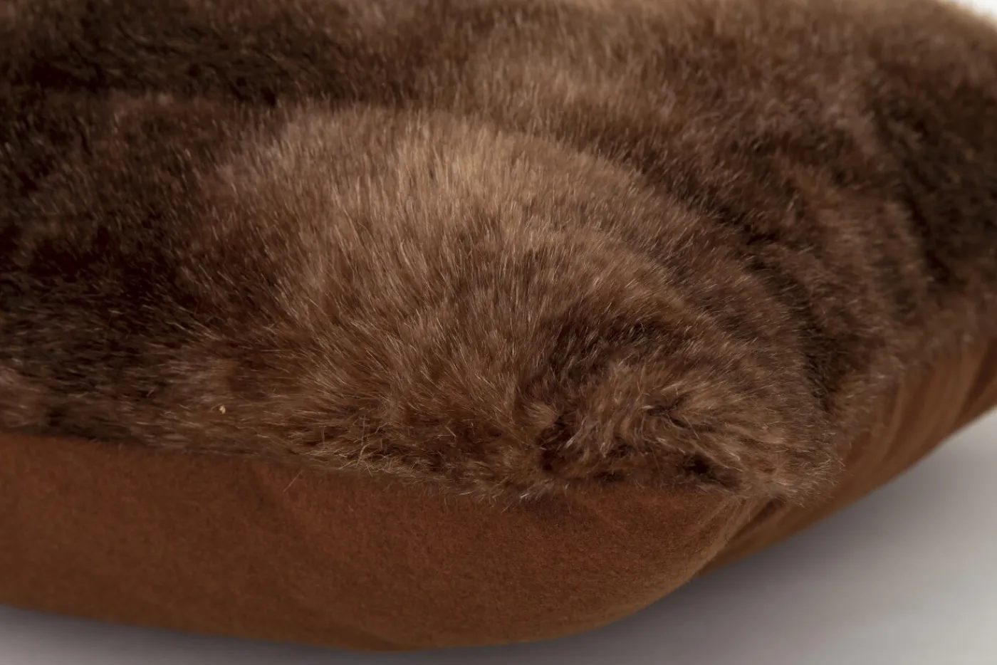 Coussins Décoratifs|Coussins Décoratifs<Flamant HIROM, coussin, fausse fourrure Brun