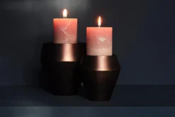 Chandeliers|Chandeliers<Flamant HIZUMA, bougeoir, métal, S Noir