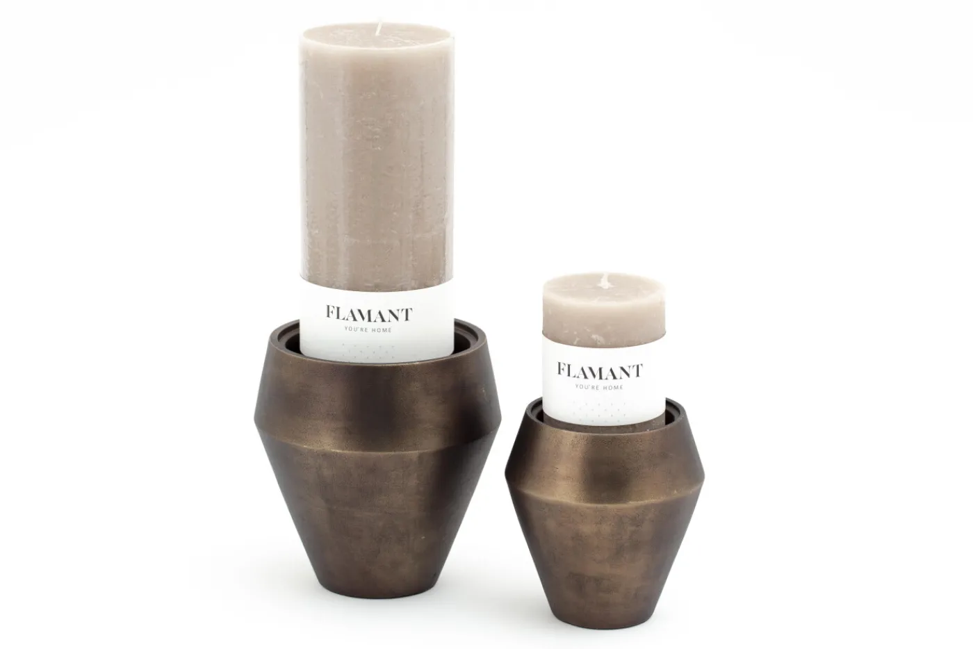 Chandeliers|Chandeliers<Flamant HIZUMA, bougeoir, métal, S Noir