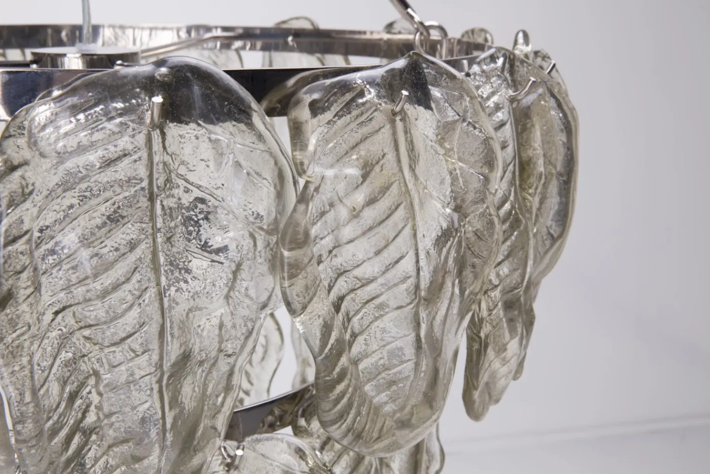 Suspensions Et Lustres|Luminaire<Flamant HOWARD, lustre, gouttes de verre en forme de feuille Transparent