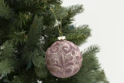 Boules De Noël|Boules De Noël<Flamant IBIA, boule de Noël Rose