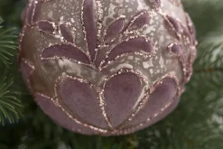 Boules De Noël|Boules De Noël<Flamant IBIA, boule de Noël Rose