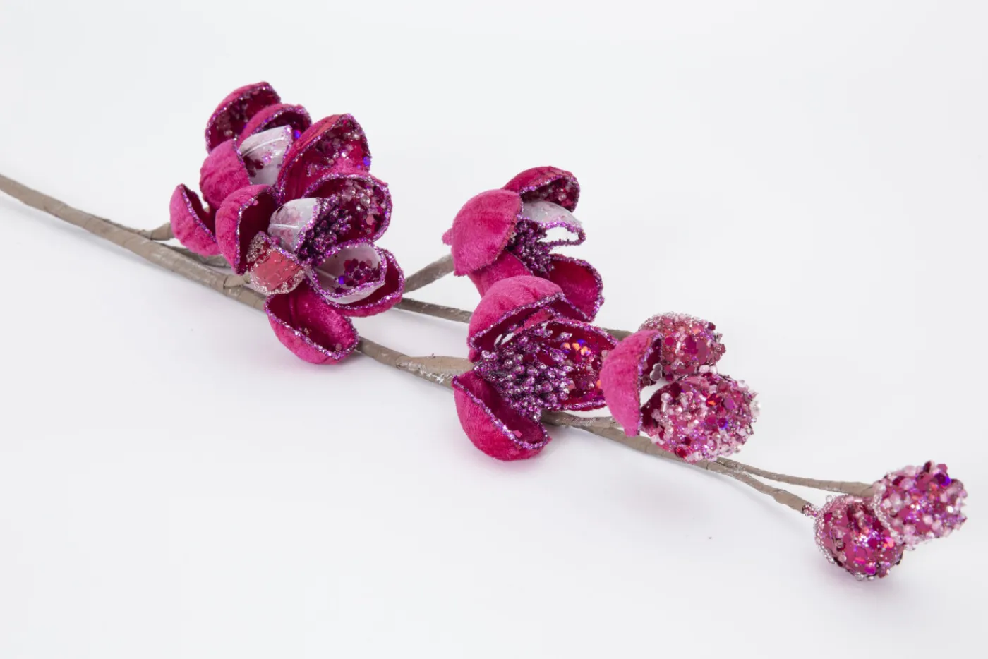 Décoration De Noël|Décoration De Noël<Flamant ILINA, branche Rose