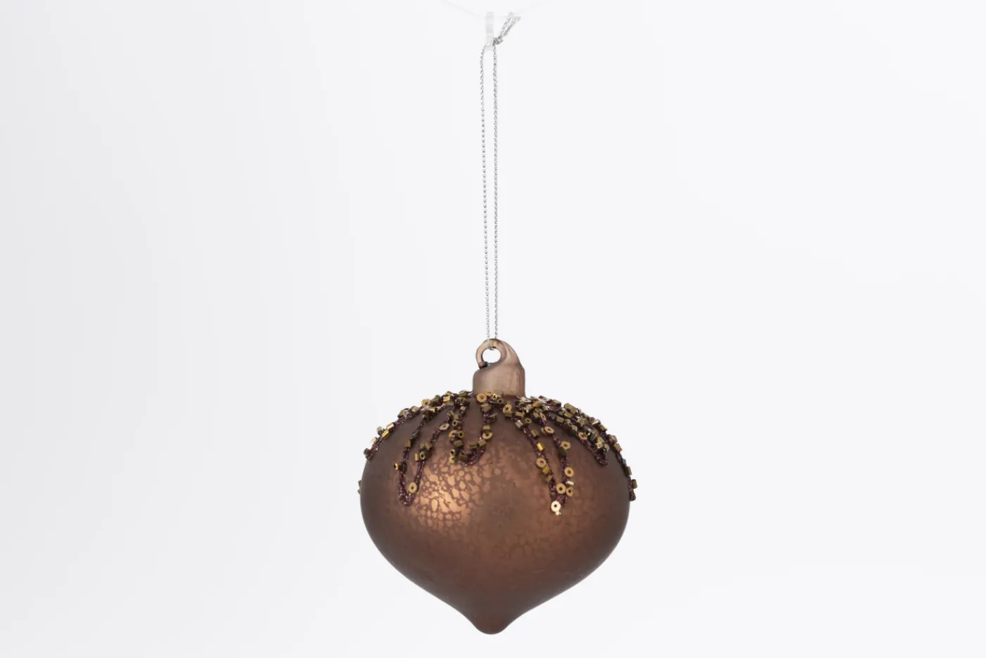 Boules De Noël|Boules De Noël<Flamant ILONA, boule de Noël Brun