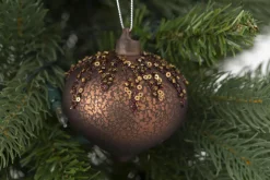 Boules De Noël|Boules De Noël<Flamant ILONA, boule de Noël Brun