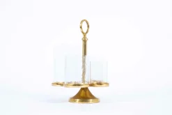 Porte Bougie, Chauffe-Plats Et Photophores|Porte Bougie, Chauffe-Plats Et Photophores<Flamant INGMAR, photophe, verre et métal Or