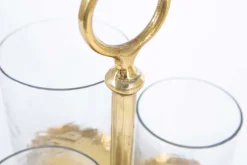 Porte Bougie, Chauffe-Plats Et Photophores|Porte Bougie, Chauffe-Plats Et Photophores<Flamant INGMAR, photophe, verre et métal Or