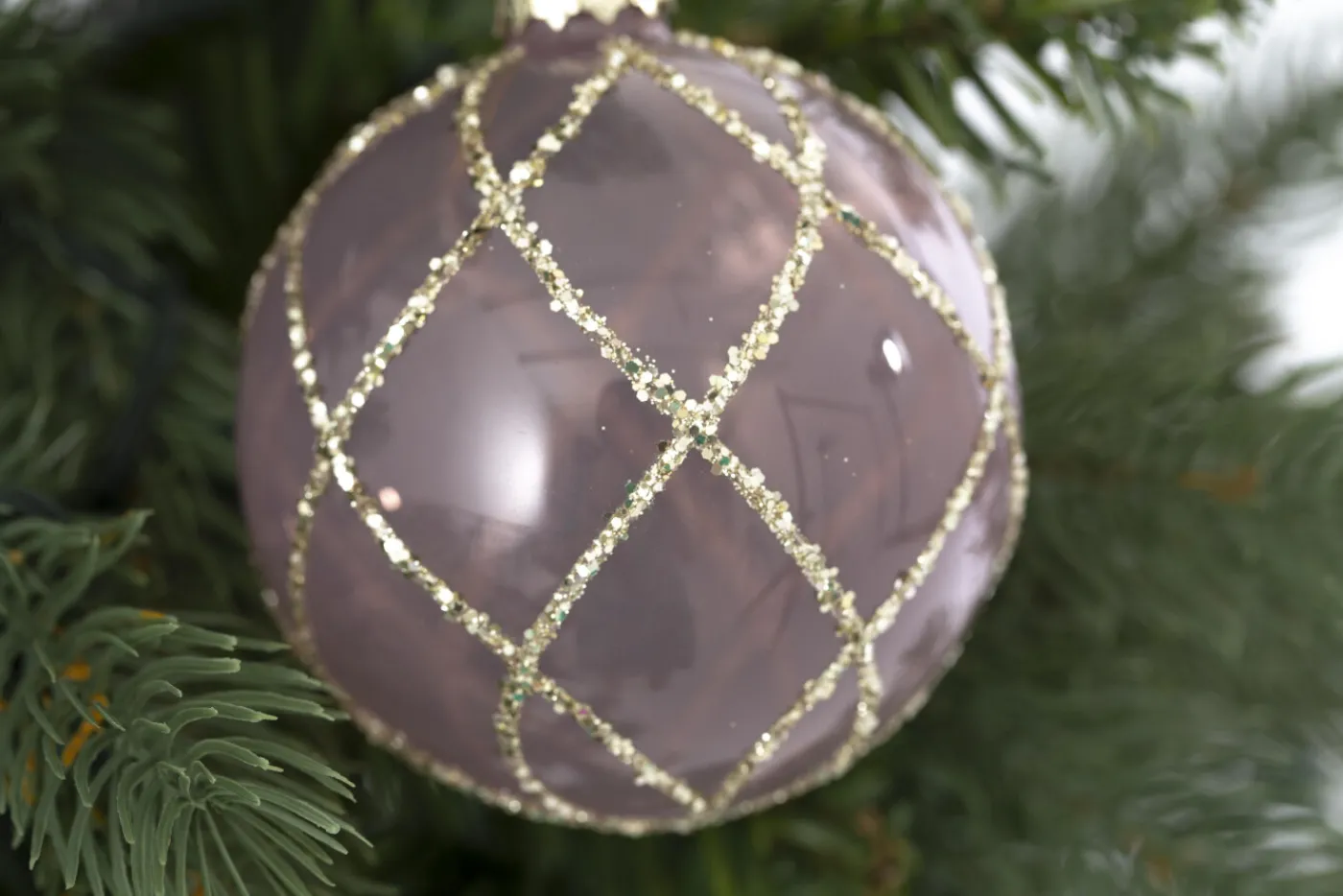 Boules De Noël|Boules De Noël<Flamant JAGEL, boule de Noël Rose
