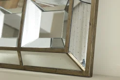Miroirs|Décoration<Flamant JAVIER, miroir, à facettes, bord doré