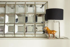 Miroirs|Décoration<Flamant JAVIER, miroir, à facettes, bord doré