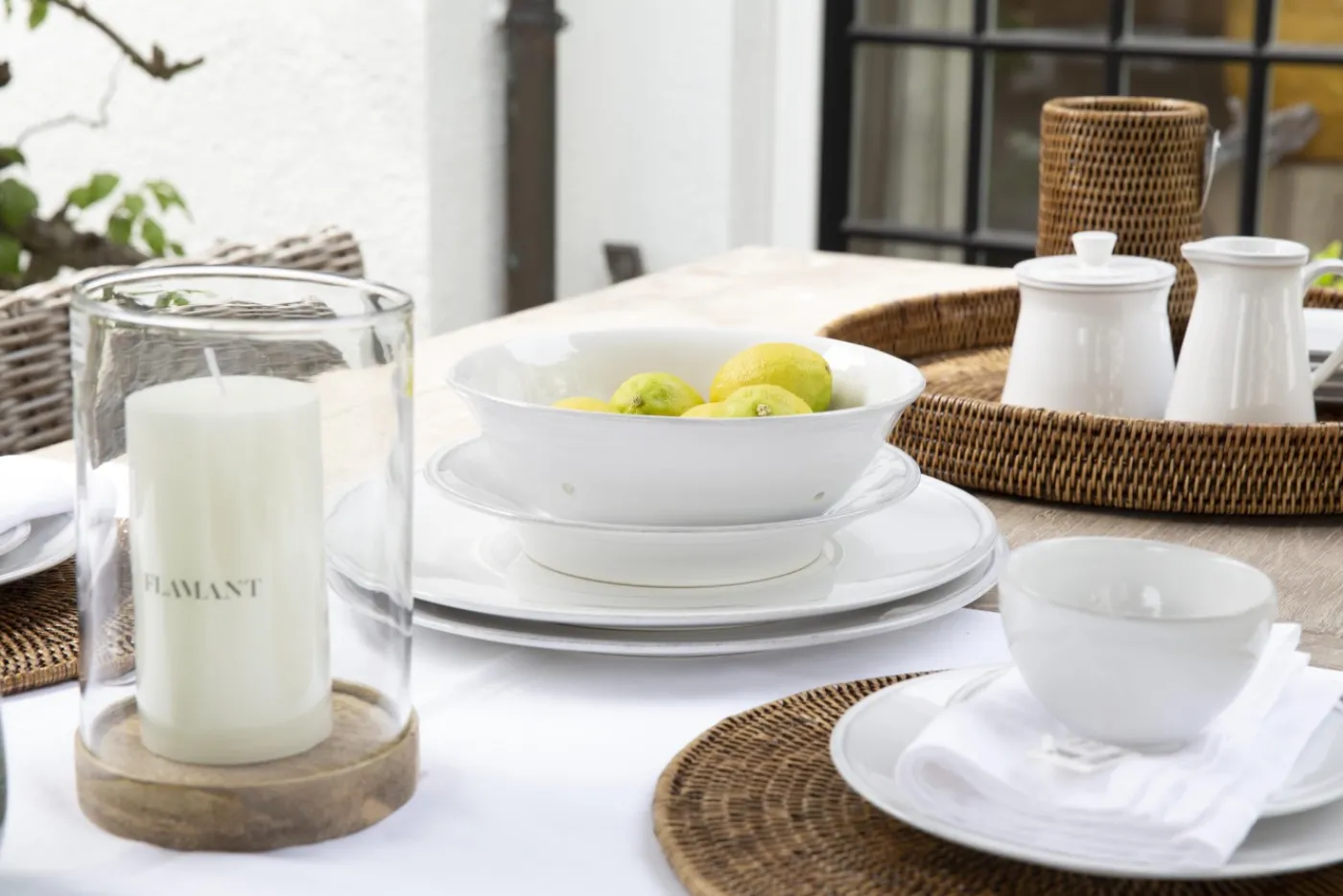 Ustensiles De Service Et De Cuisine|Accessoires<Flamant JILLE, passoire, céramique, Blanc