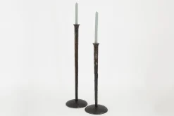 Chandeliers|Chandeliers<Flamant JONSTON, bougeoir, métal, L Brun