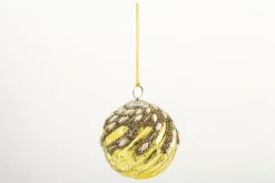 Boules De Noël|Boules De Noël<Flamant JUKI, boule de Noël Or