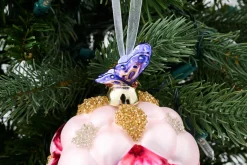 Boules De Noël|Boules De Noël<Flamant KADY, boule de Noël Rose