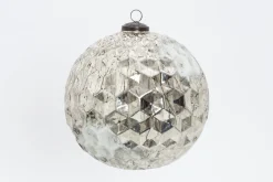 Boules De Noël|Boules De Noël<Flamant KALENA, boule de Noël, , L Argent