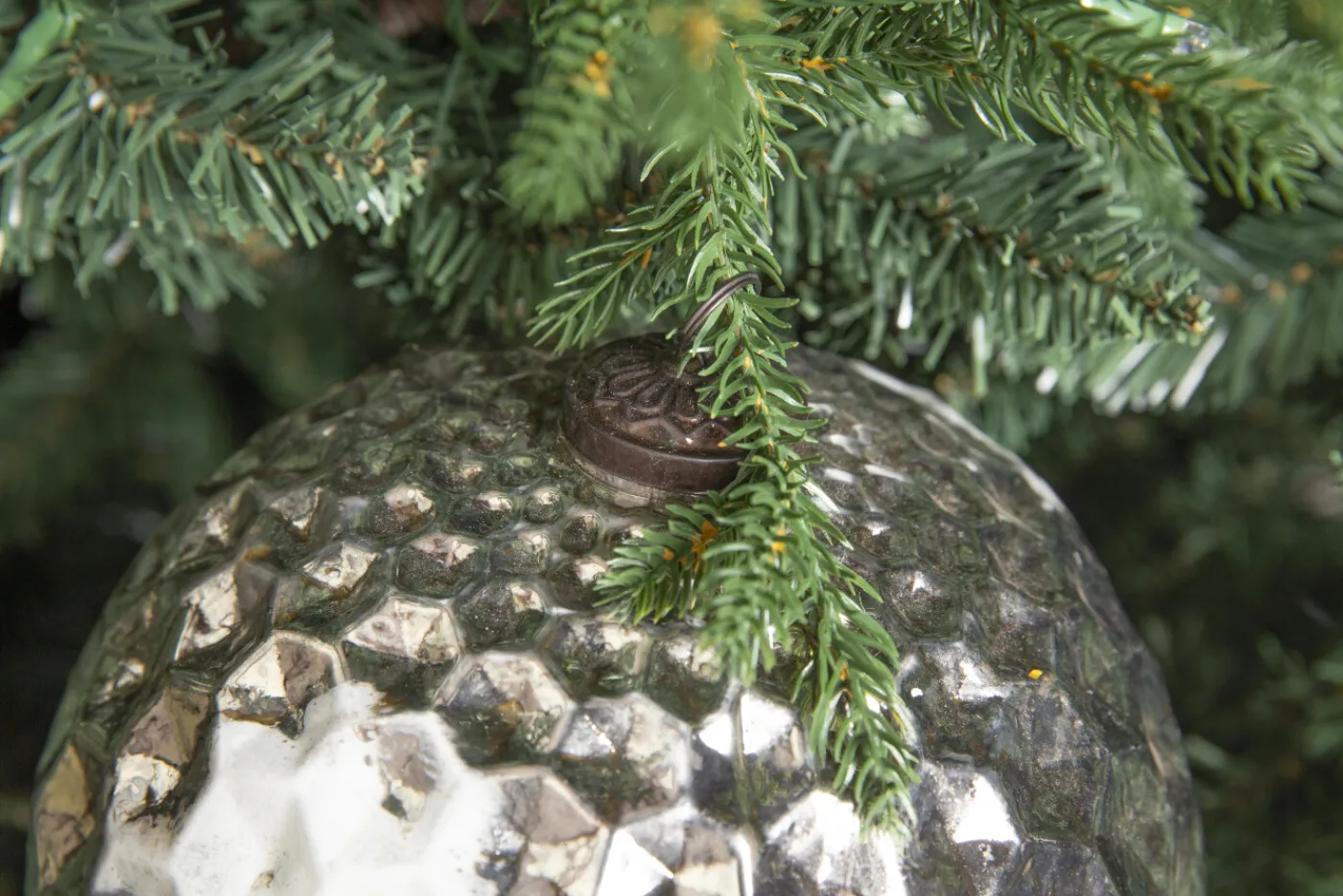 Boules De Noël|Boules De Noël<Flamant KALENA, boule de Noël, , L Argent
