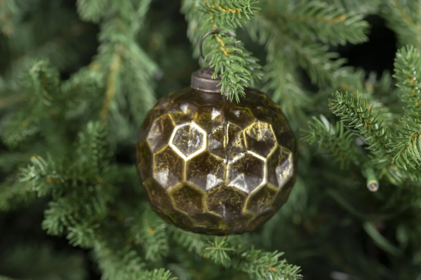 Boules De Noël|Boules De Noël<Flamant KALENA, boule de Noël, cuivre, S Brun