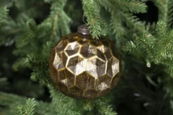 Boules De Noël|Boules De Noël<Flamant KALENA, boule de Noël, cuivre, L Brun