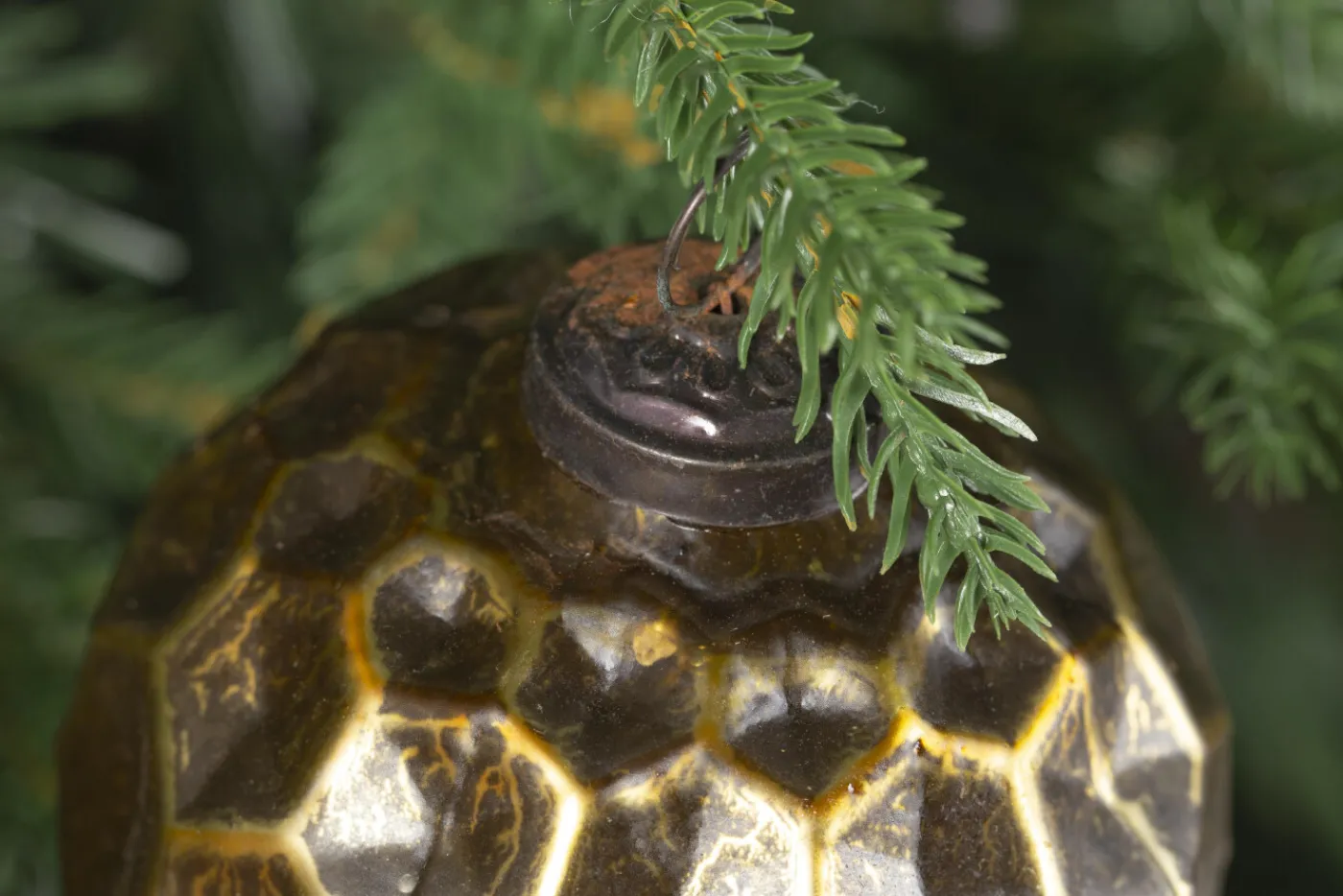 Boules De Noël|Boules De Noël<Flamant KALENA, boule de Noël, cuivre, L Brun