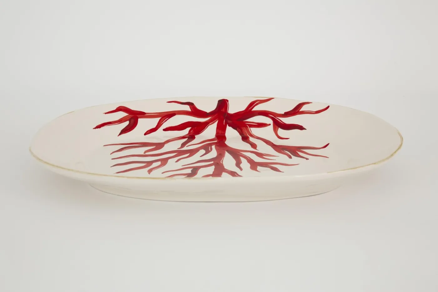 Assiettes, Plats Et Bols|Assiettes,Plats Et Bols<Flamant KAO, plateau, corail, ovale Mixte
