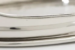 Plateaux|Accessoires<Flamant KATYA, plateau, ovale, nickel, S Argent