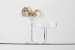 Plats|Plats<Flamant KIRA, coupe, sur pied, verre, S Transparent