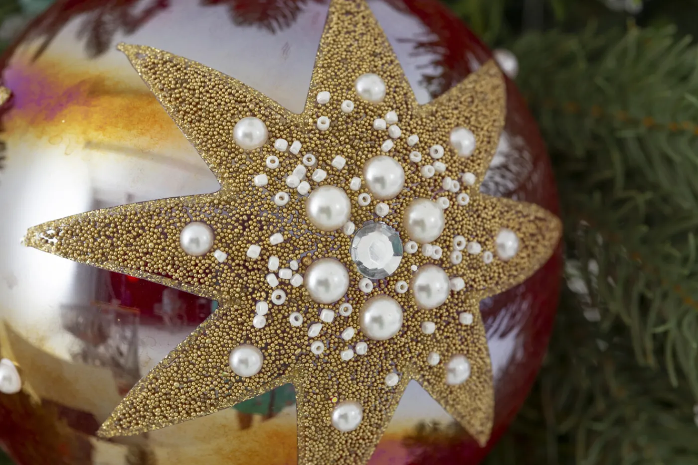 Boules De Noël|Boules De Noël<Flamant KOURIS, boule de Noël, L Rouge