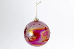 Boules De Noël|Boules De Noël<Flamant KOURIS, boule de Noël, S Rouge
