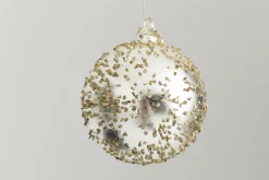 Boules De Noël|Boules De Noël<Flamant KUON, boule de Noël Argent