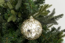 Boules De Noël|Boules De Noël<Flamant KUON, boule de Noël Argent