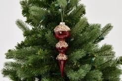 Boules De Noël|Boules De Noël<Flamant LALI, pendentif Noël Rouge