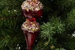 Boules De Noël|Boules De Noël<Flamant LALI, pendentif Noël Rouge