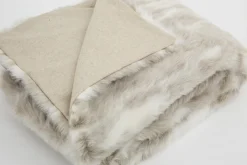 Plaids Et Couvre-Lits|Plaids Et Couvre-Lits<Flamant LARKIN, plaid, fausse fourrure Mixte