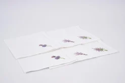 Serviettes|Textile<Flamant LAVENDER, serviette, broderie, set de 6 Mixte