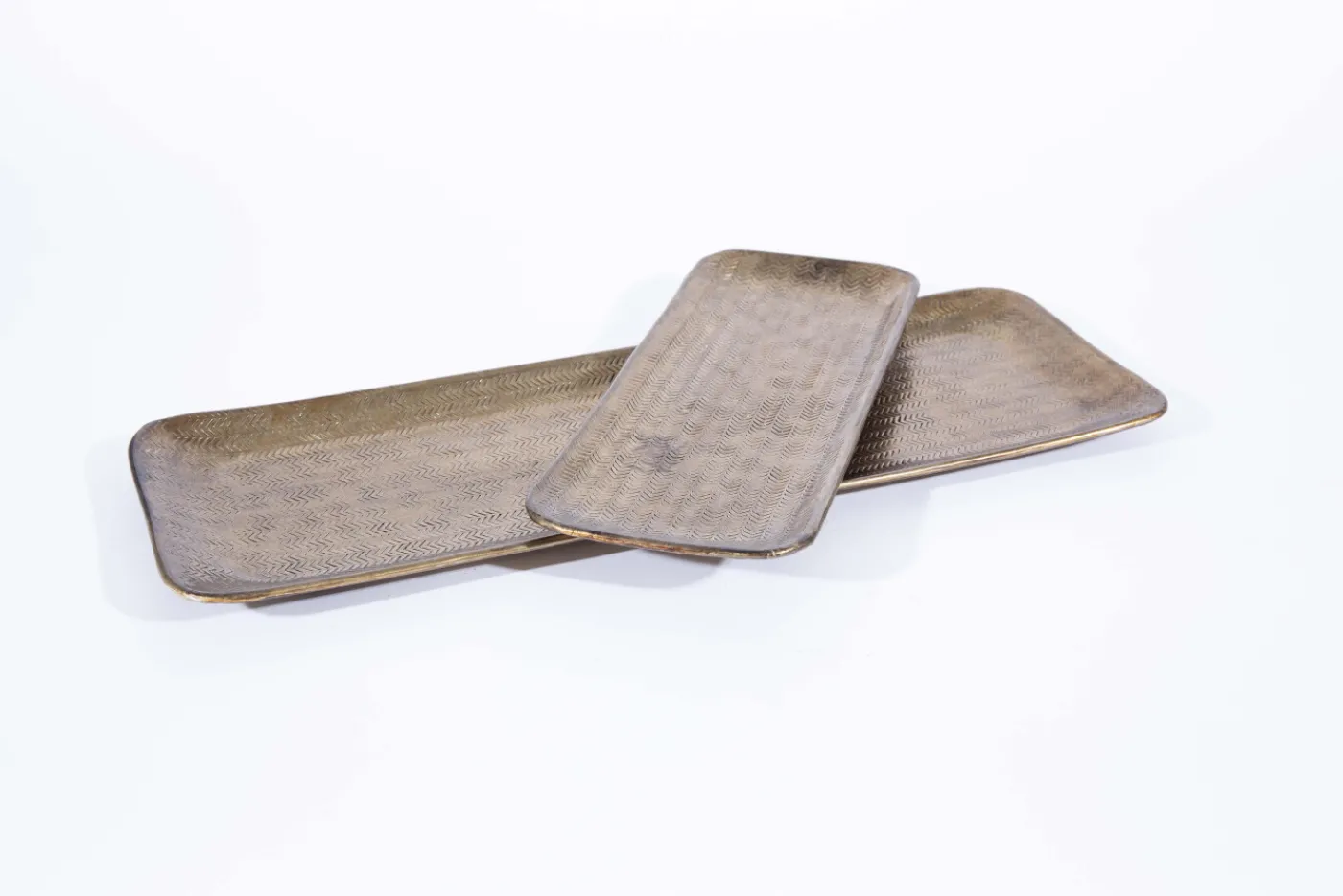 Accessoires|Plateaux<Flamant LEX, plateau, métal, L Argent