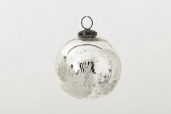 Boules De Noël|Boules De Noël<Flamant LEYTON, boule de Noël, L Argent