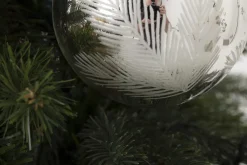 Boules De Noël|Boules De Noël<Flamant LEYTON, boule de Noël, L Argent