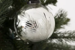 Boules De Noël|Boules De Noël<Flamant LEYTON, boule de Noël, S Argent