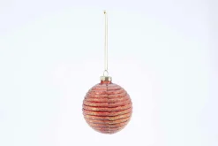Boules De Noël|Boules De Noël<Flamant LIGNE, boule de Noël Rouge