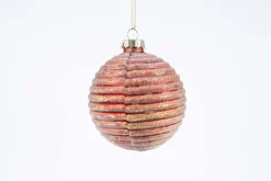 Boules De Noël|Boules De Noël<Flamant LIGNE, boule de Noël Rouge