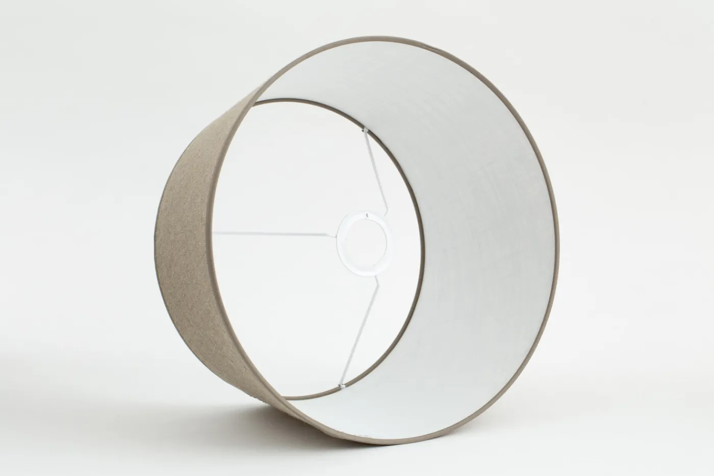 Abat-Jour|Luminaire<Flamant LINDRO, abat-jour, naturel, cylindrique, 35 cm Blanccassé